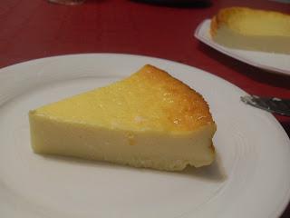 Pastel de queso sin lactosa