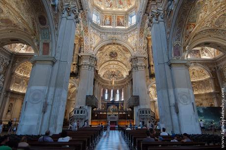 Bergamo basilica Santa Maria la Maggiore visitar interior