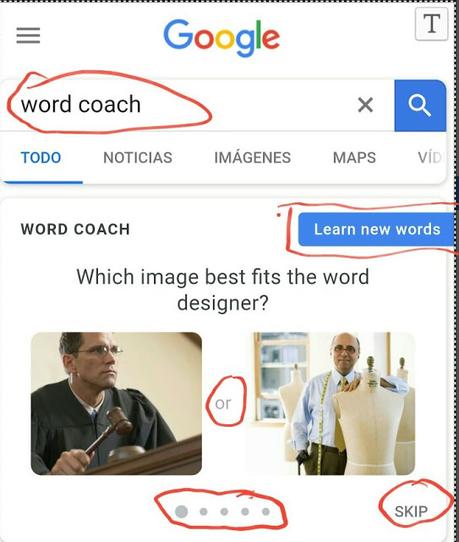 Word Coach, un interesante juego de Google para mejorar tu vocabulario en lengua inglesa