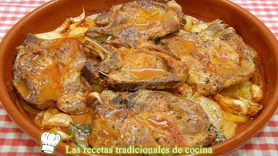 Receta de chuletas de aguja adobadas al horno