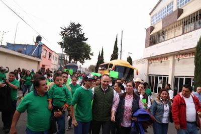 TEXCOCANOS EN TOLUCA DEDICAN LOAS A JESÚS CUANALO, VIRTUAL CANDIDATO A LA PRESIDENCIA MUNICIPAL DE TEXCOCO POR EL PVEM