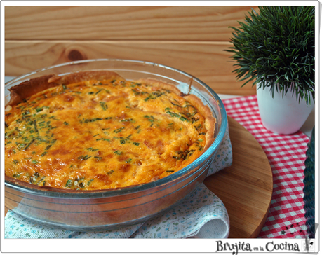 Quiche de calabaza y bacon