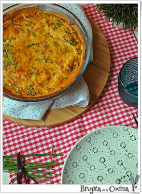 Quiche de calabaza y bacon