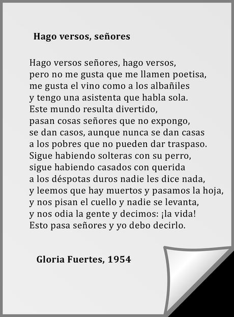 Recordando hoy a Gloria Fuertes