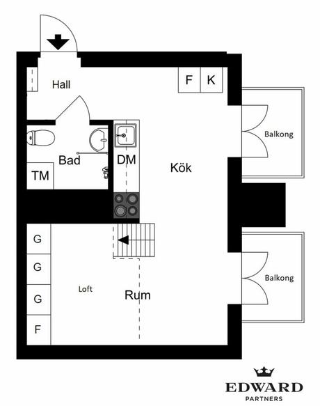 Los techos altos la clave para los mini-apartamentos