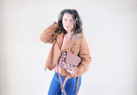 Cazadora biker de ante