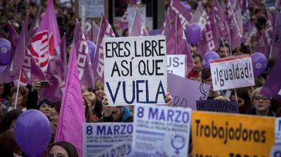 8M: Orgullo feminista en más de 60 ciudades españolas.