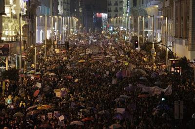 8M: Orgullo feminista en más de 60 ciudades españolas.