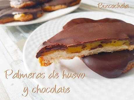 PALMERAS DE HUEVO Y CHOCOLATE