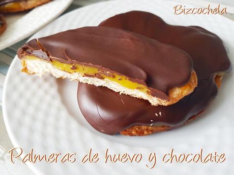 PALMERAS DE HUEVO Y CHOCOLATE