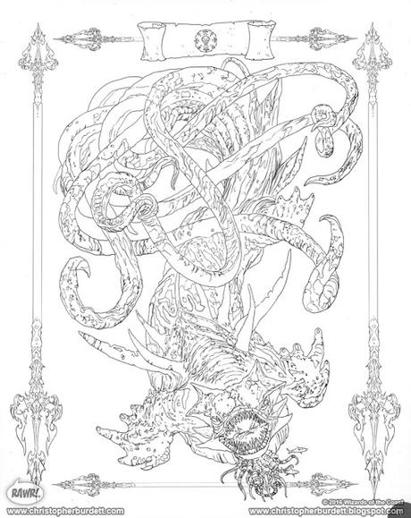 Monsters and Heroes of the Realms: un libro de colorear de D&D actual