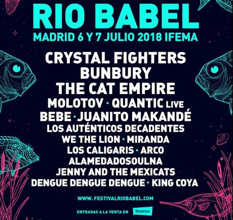 Río Babel 2018: Crystal Fighters, Molotov, Quantic, Bebe, Arco, Jenny & The Mexicats, Alamedadosoulna... Río Babel 2018: Crystal Fighters, Molotov, Quantic, Bebe, Arco, Jenny & The Mexicats, Alamedadosoulna...