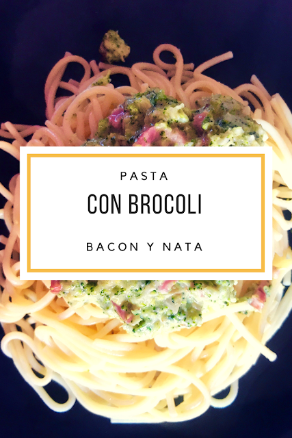 PASTA CON BROCOLI, BACON Y NATA PASTA CON BROCOLI, BACON Y NATA