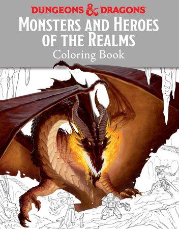 Monsters and Heroes of the Realms: un libro de colorear de D&D actual