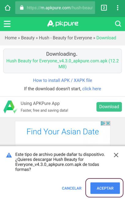 descargar aceptar descargar aceptar