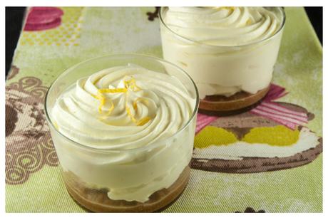 Cheesecake de limón en vasitos