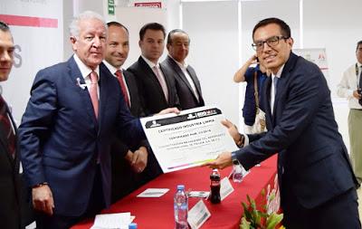 RECIBE AEROPUERTO INTERNACIONAL DE TOLUCA CERTIFICADO DE INDUSTRIA LIMPIA