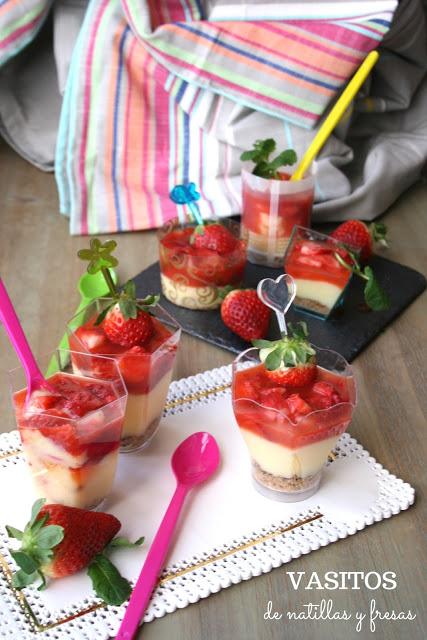 vasitos, natillas, fresas, naranjas,cart services