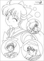 Dibujos para colorear de Sailor Moon Dibujos para colorear de Sailor Moon