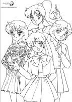 Dibujos para colorear de Sailor Moon Dibujos para colorear de Sailor Moon