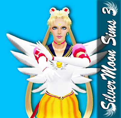 Traje de Sailor Moon Eternal para Los Sims 3, por SilverMoon