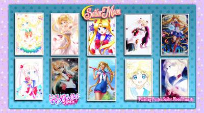 Posters de Sailor Moon para Los Sims 3