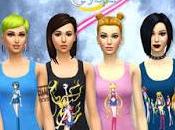 Tops Sailor Moon Crystal para Sims