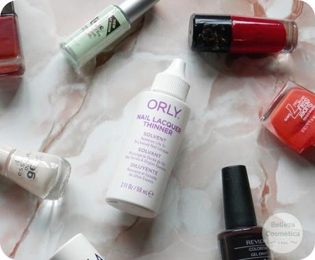 solución esmalte uñas espeso diluir esmalte uñas