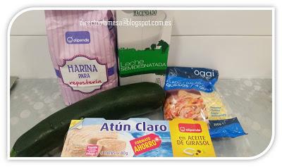 Calabacines rellenos de atún