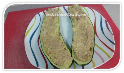 Calabacines rellenos de atún Calabacines rellenos de atún