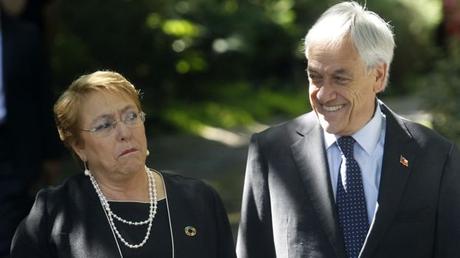 Bachelet y Piñera