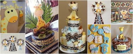 8 Cunitas de cartón reciclado para poner los regalos en un baby shower