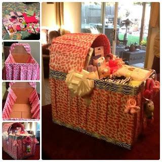 8 Cunitas de cartón reciclado para poner los regalos en un baby shower -  Paperblog