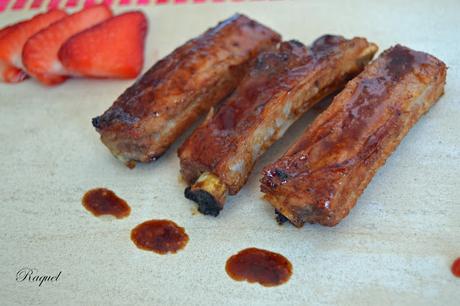 Costillas de cerdo en salsa de soja y miel