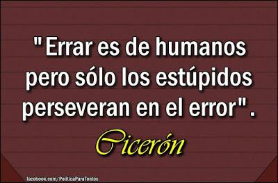 El Perseverar en un Error