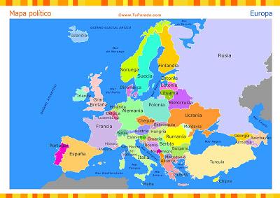 Mapa de Europa, completo