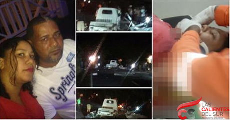 Fallece capitán de Dicrim y abogada resulta herida en accicente Azua.