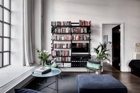 estilo escandinavo espacio diáfano cocina abierta Apartamento tipo loft 