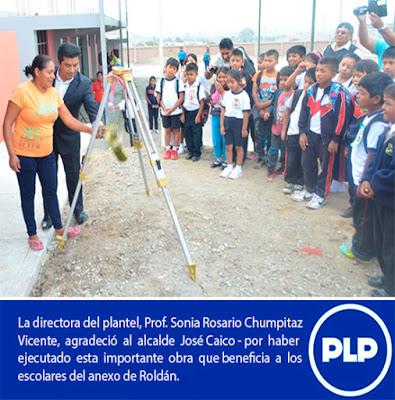 Con la entrega de aulas y mobiliarios en Roldan: ALCALDE DE QUILMANÁ INAUGURA EL AÑO ESCOLAR 2018…