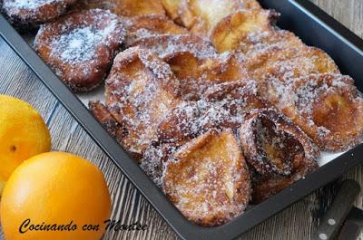 Torrijas caseras con naranja Torrijas caseras con naranja