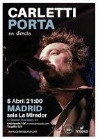 Concierto de Carletti Porta en La Mirador