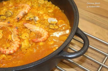 ARROZ CON CHOCO, GAMBAS Y LANGOSTINOS