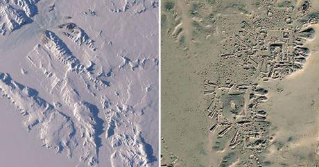 El hielo derretido en la Antártida reveló estas singulares estructuras