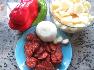 Guiso de patatas con chorizo Thermomix