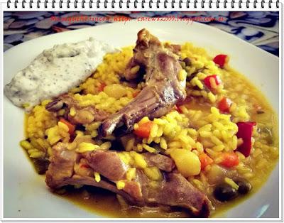 Arroz caldoso con conejo