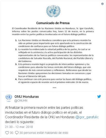 Expresidente Manuel Zelaya: La reunión convocada por la ONU en Honduras “es un show mediático”