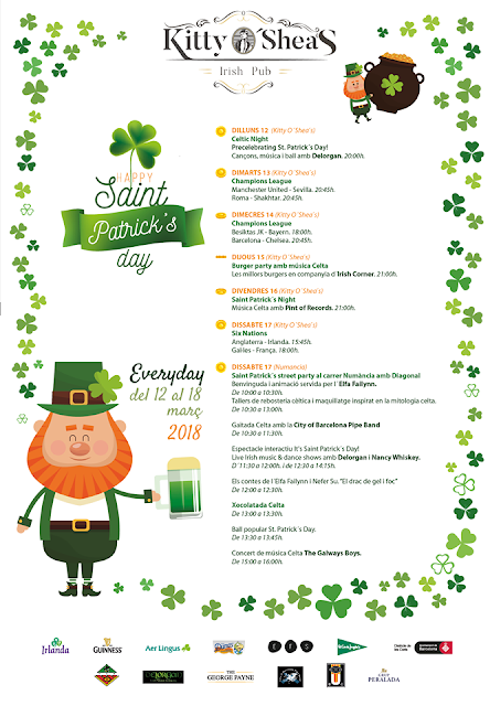 Saint Patrick's Day in Barcelona 2018