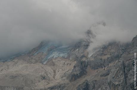 Marmolada glaciar Dolomitas viaje Italia