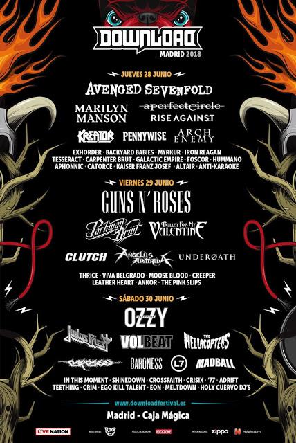 Download Festival Madrid 2018: The Hellacopters, Carcass, Madball, Carpenter Brut, Crossfaith...