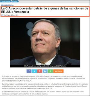 Mike Pompeo “trabajó duro” desde la CIA para tumbar a Maduro y sancionar a Venezuela